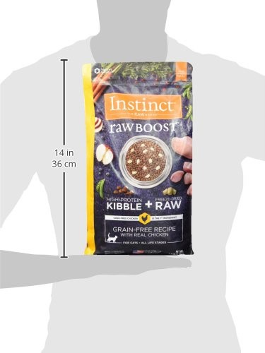 Instinct Raw Boost Grain Free Dry Cat Food Cage Free Chicken 5 Pound Pack