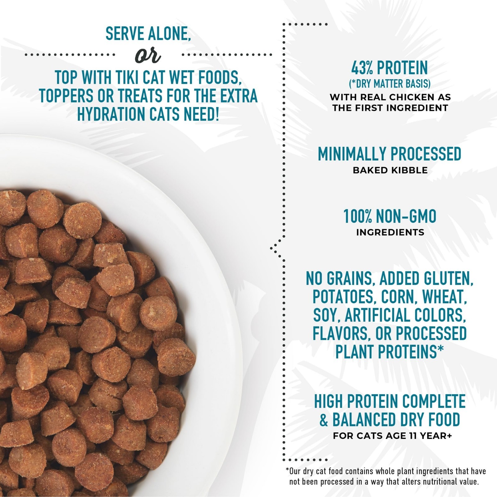 Premium Senior Cat Food, Non-GMO, Grain-Free, 5.6 lbs, Healthy Nutrition for Sen