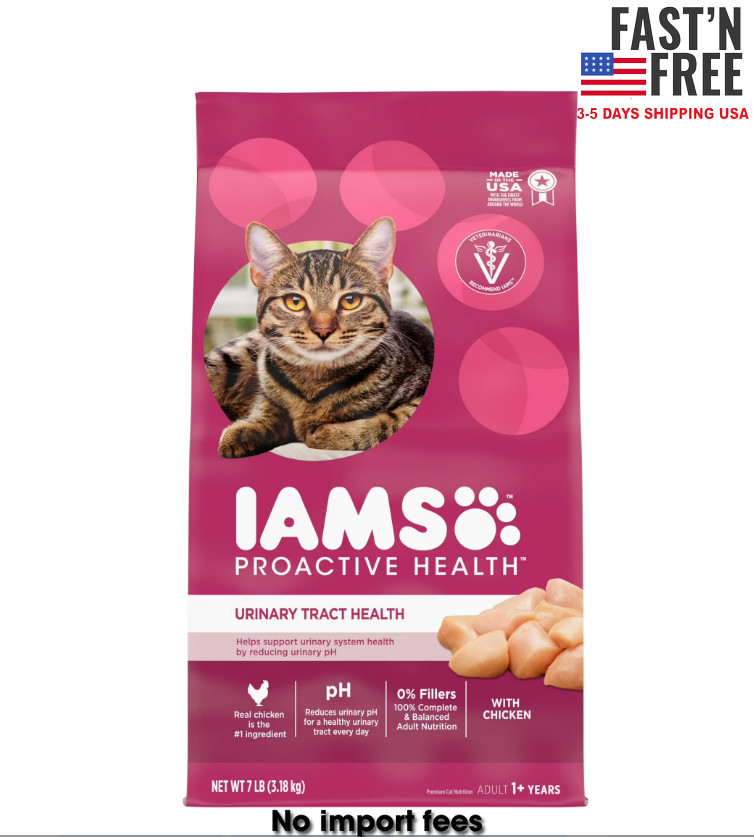 Iams Proactive Health Urinary Tract Health Chicken Dry Cat Food, 7 Lb Bag