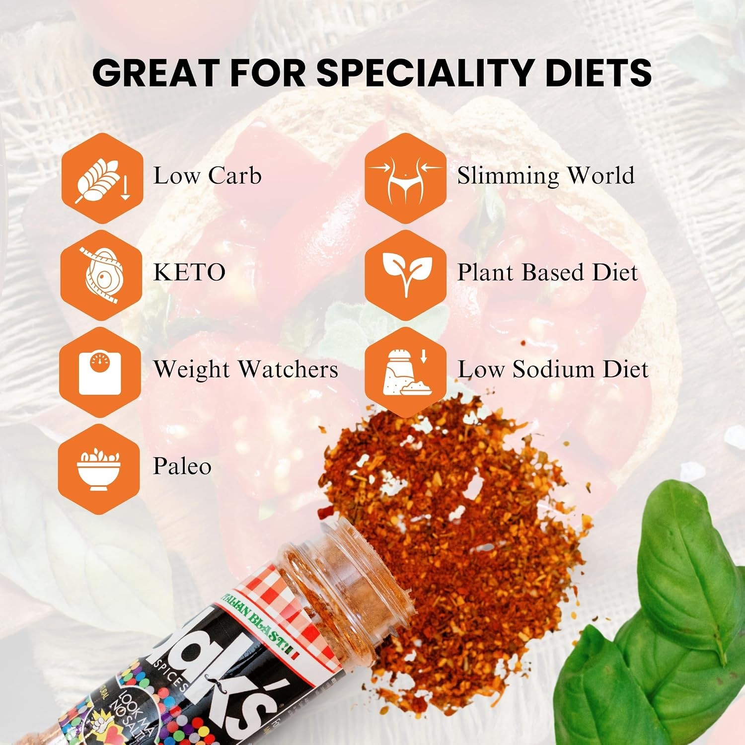 Salt Free Spices 6 Pack Seasoning Blends 100 Percent No Salt Added Spices