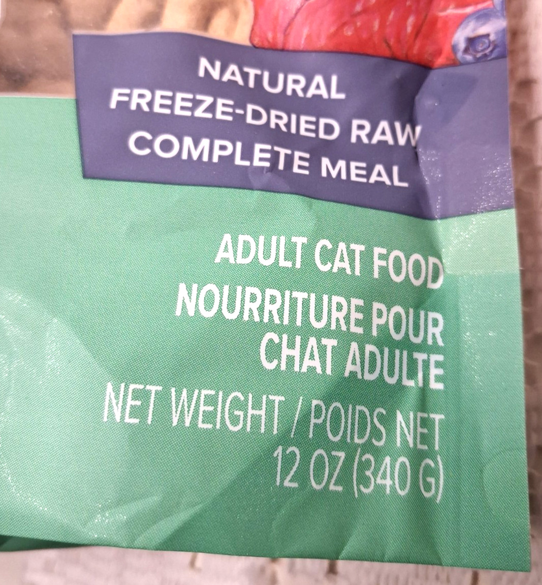 Dr. Marty NATURES FEAST Cat Food POULTRY Beef SALMON Freeze Dried 12 oz SEALED
