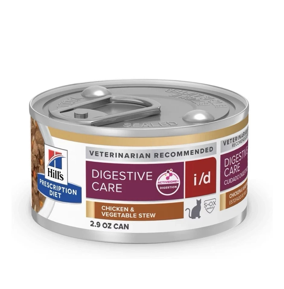 Hill’s i/d Digestive Care Chicken & Vegetable Stew Wet Cat Food 24 Cans 11/2027