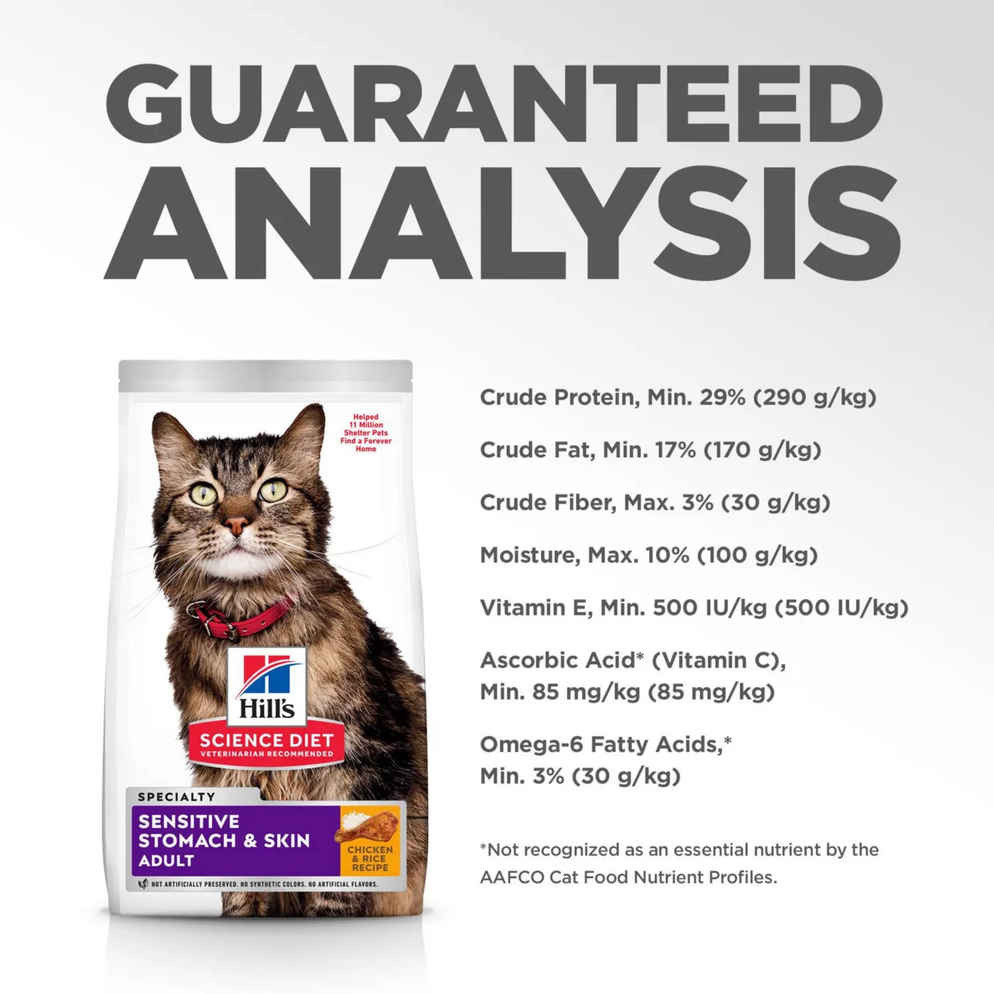 Hill’s Science Diet Sensitive Stomach & Skin Adult Dry Cat Food – Chicken/15.5LB