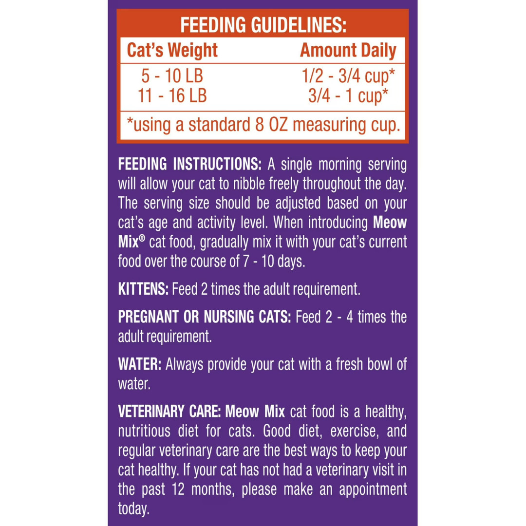 (2 pack) Meow Mix Original Choice Dry Cat Food, 30 lb. Bag