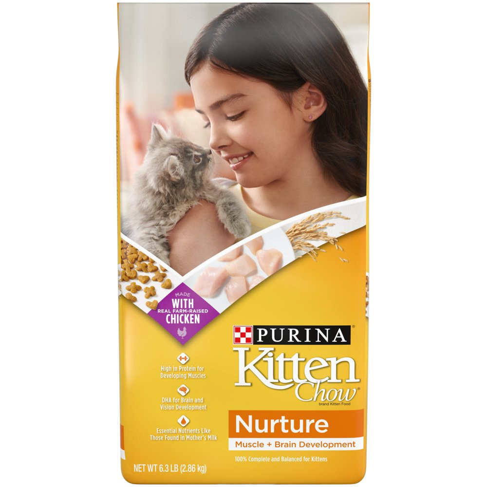 Kitten Chow Chicken Dry Cat Food for Kittens, 6.3 Lb Bag