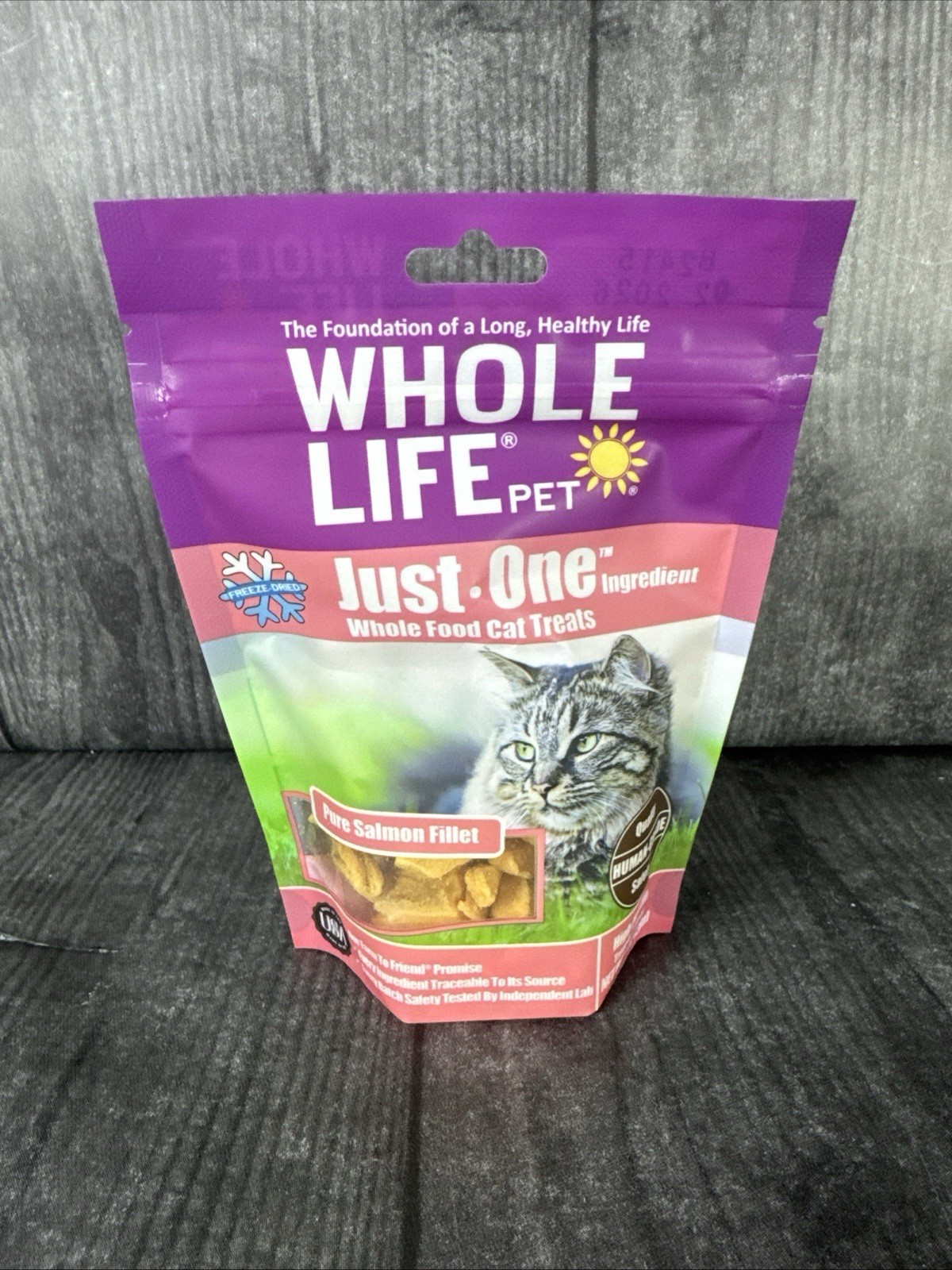 Whole Life Pet Just One Salmon Freeze Dried Cat Treats – 1 Ounce (Pack of 1)