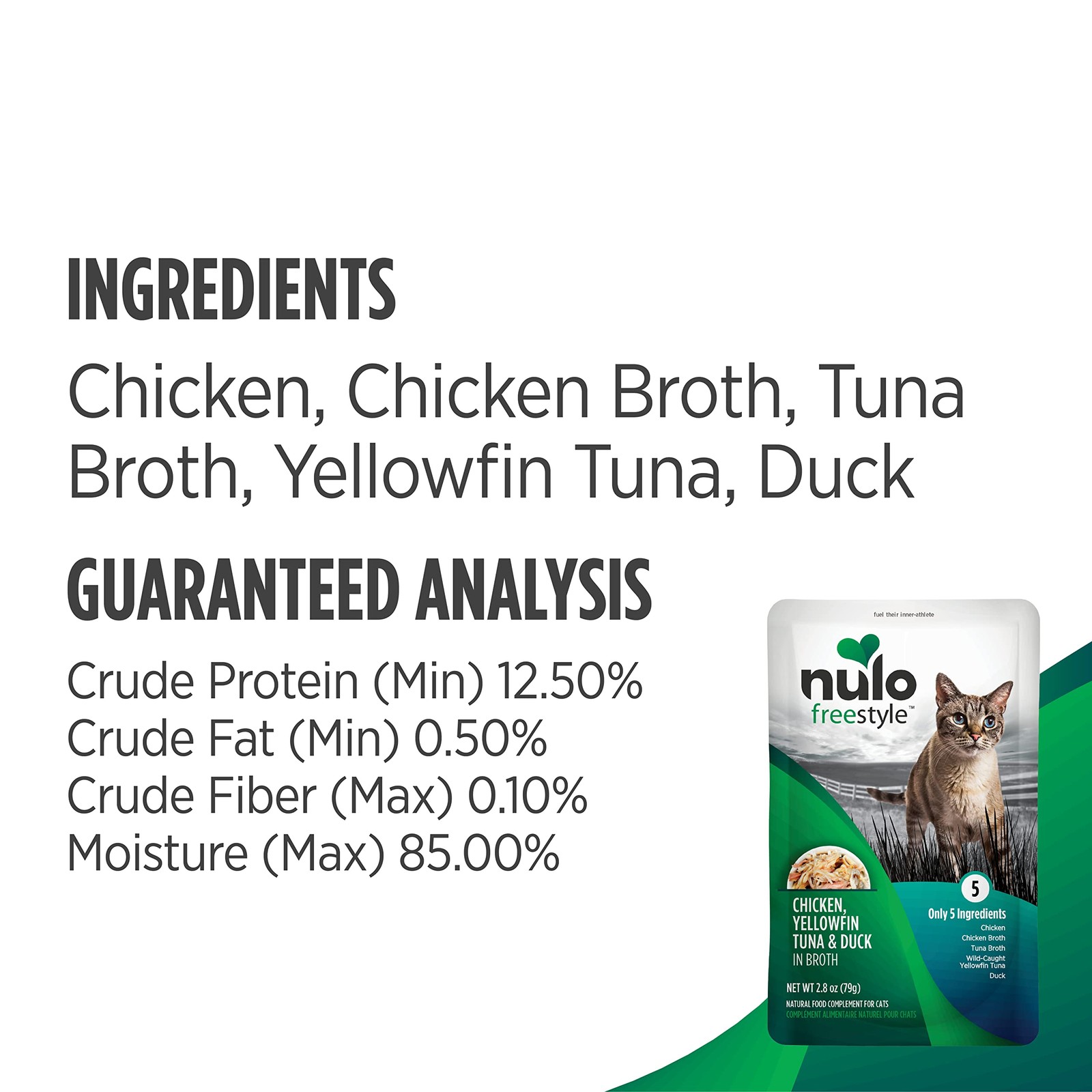 Freestyle Cat & Kitten Wet Cat Food Pouch, Premium All Natural Grain-Free Sof…