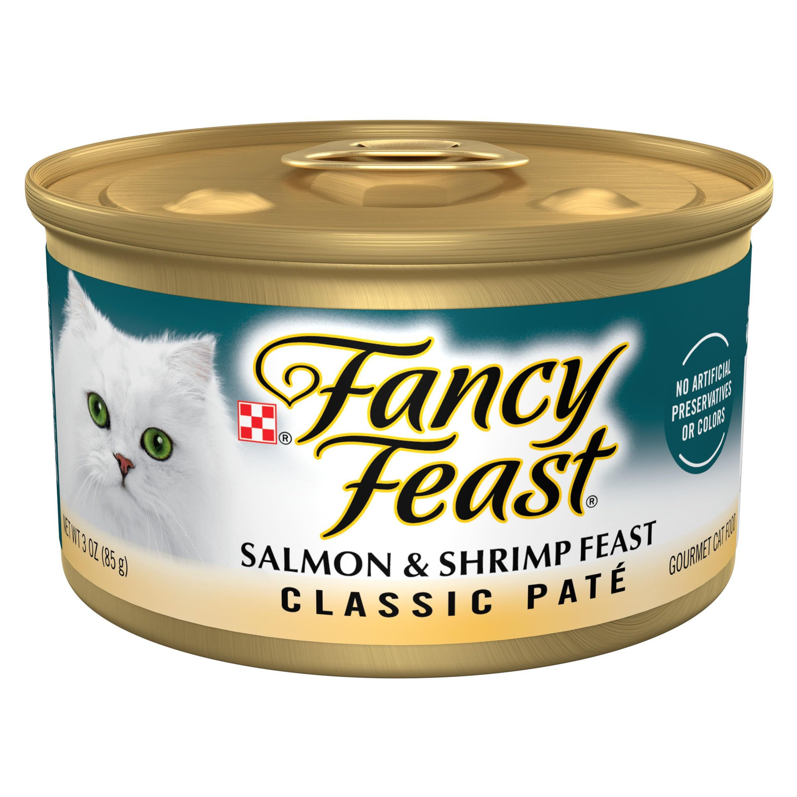 Purina Fancy Feast Salmon and Shrimp 3 Ounce (Pack of 24), &