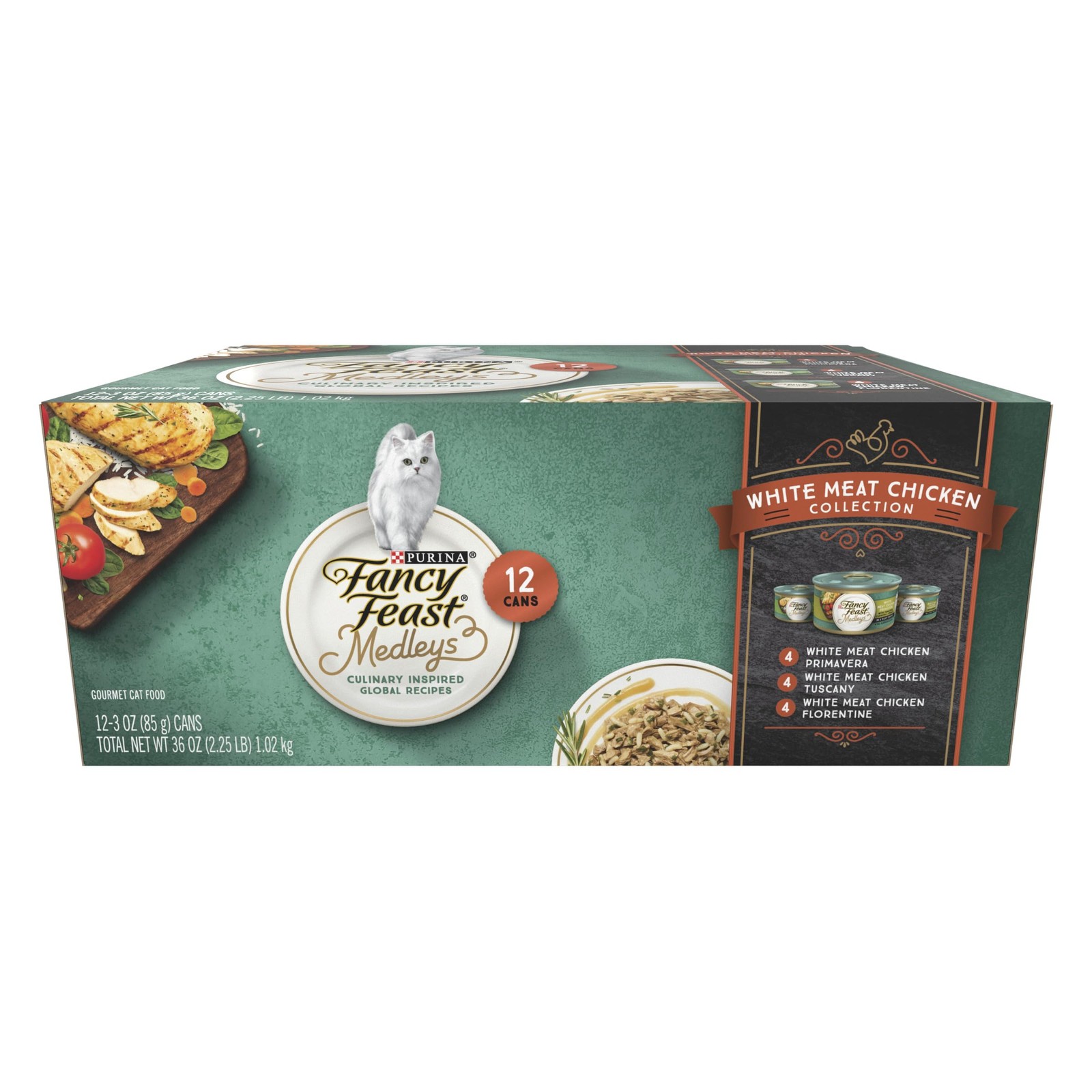 Purina Fancy Feast Wet Cat Food 3 Ounce (Pack of 12), Chicken Variety Pack