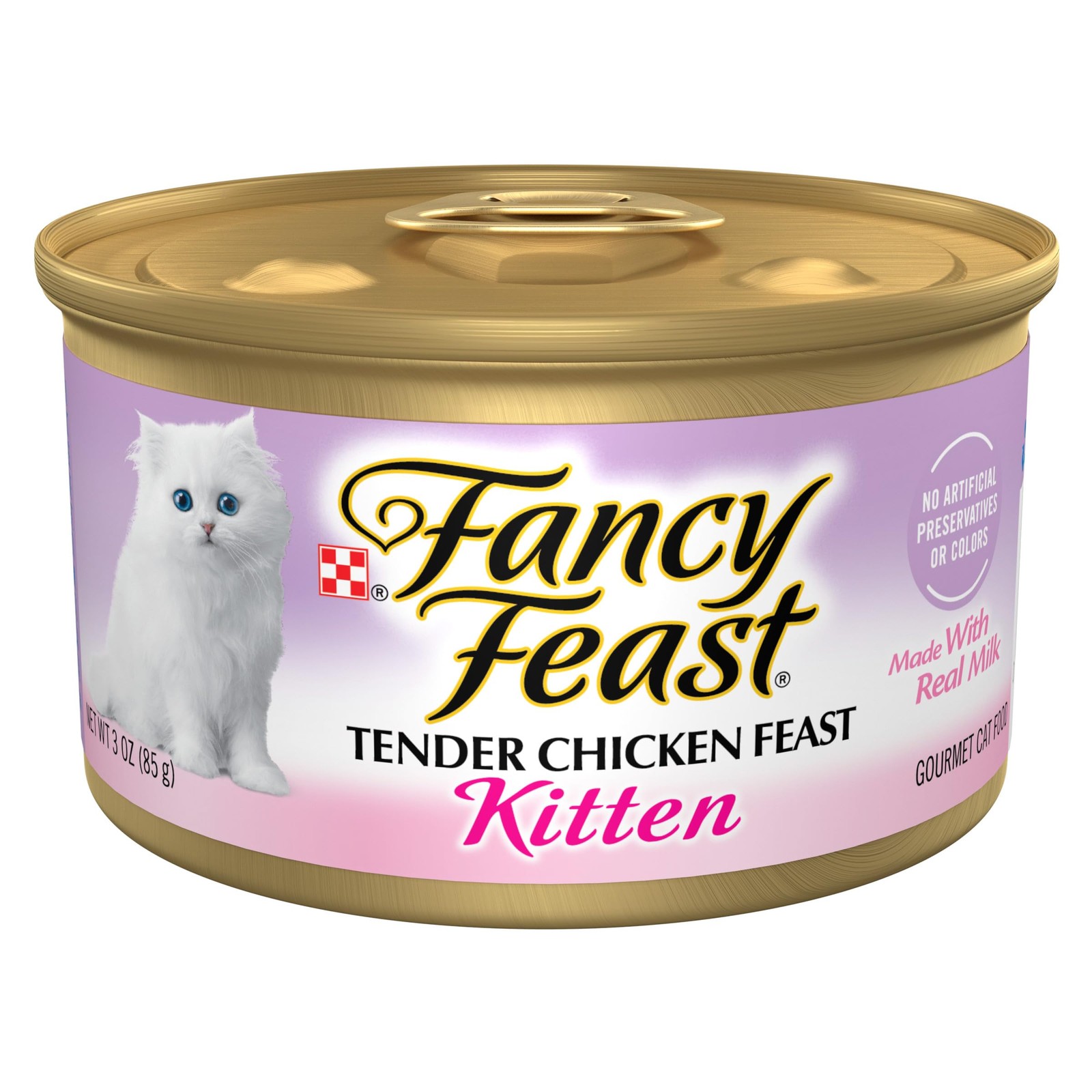 Purina Fancy Feast Kitten Tender Chicken 3 Ounce (Pack of 24),
