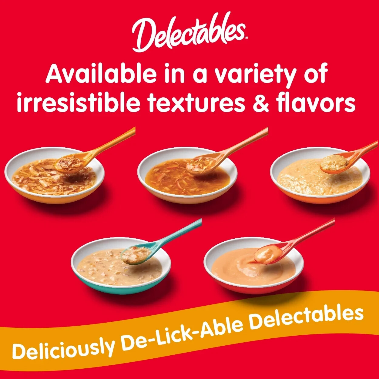 2 Pack Hartz Delectables Bisque Lickable Wet Cat Treats Variety Pack, 30 Count
