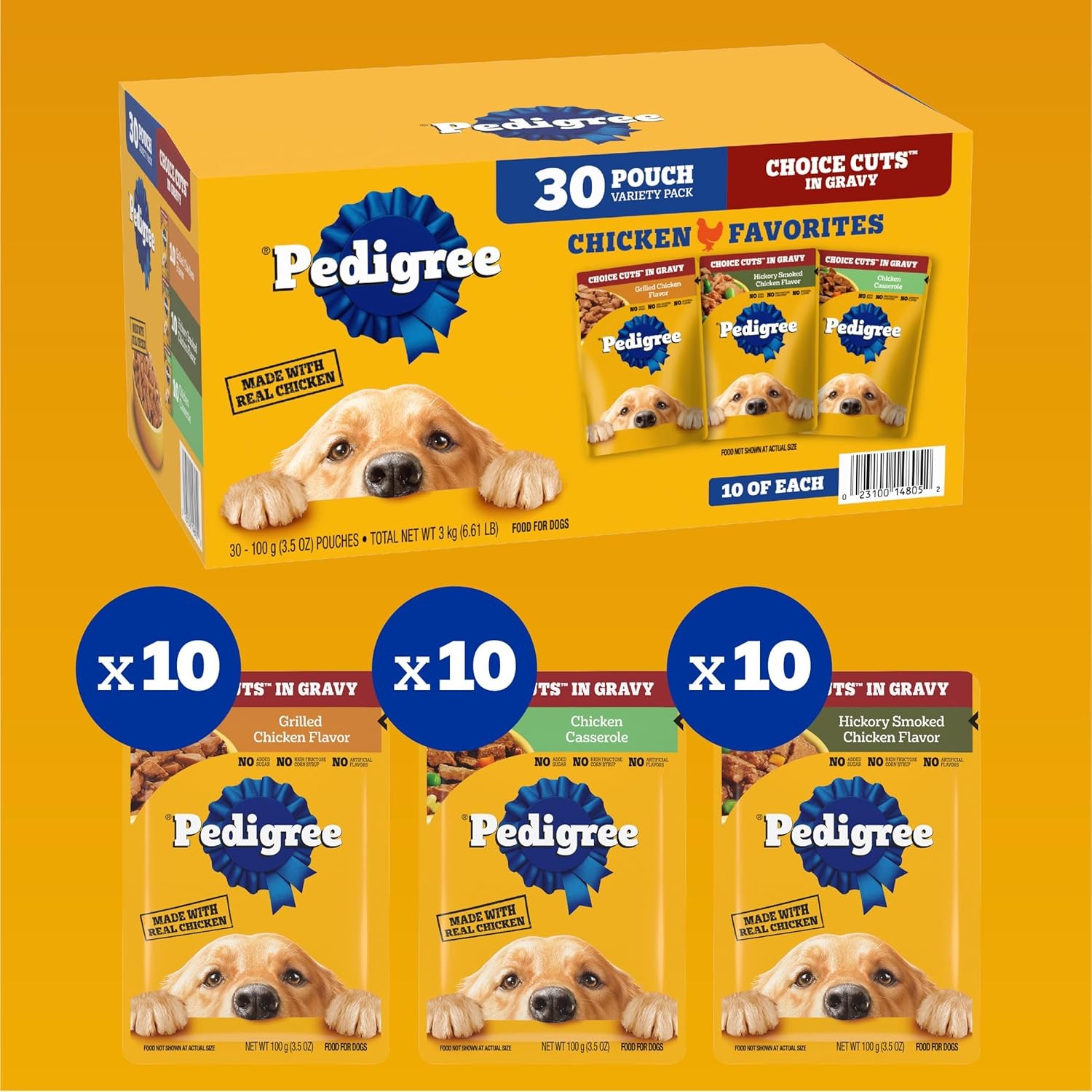 Pedigree Choice Cuts in Gravy Adult Soft Wet Dog Food 3.5 Ounce (Pack of 30)