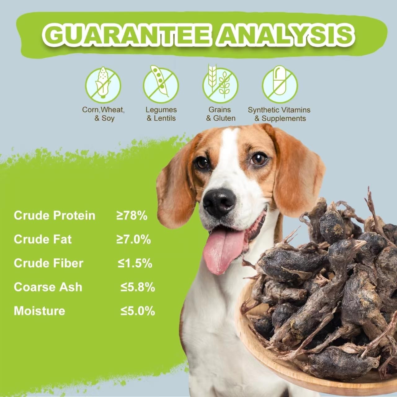 Freeze-Dried Quail Cats & Dogs Treats – Single Ingredient Pet Snacks, High-Pr…