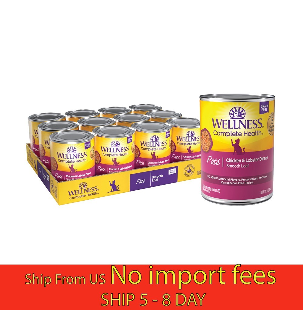 Wellness Complete Health Wet Cat Food Chicken Lobster 12ct…(wa)