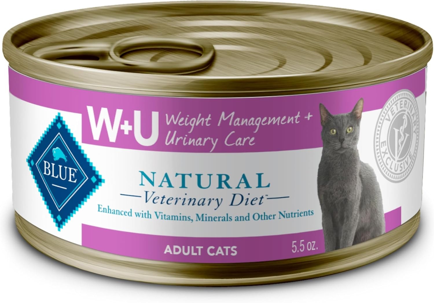 Blue Buffalo Natural Veterinary Diet W+U Weight Management + Urinary Care Wet Ca