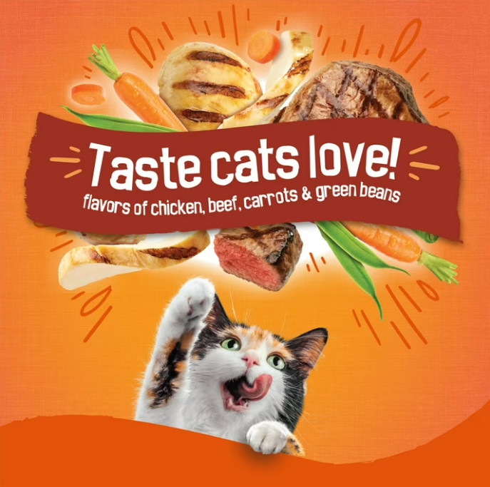 3 BAG Purina Friskies Tender and Crunchy Dry Cat Food Flavors 16 lb Bag