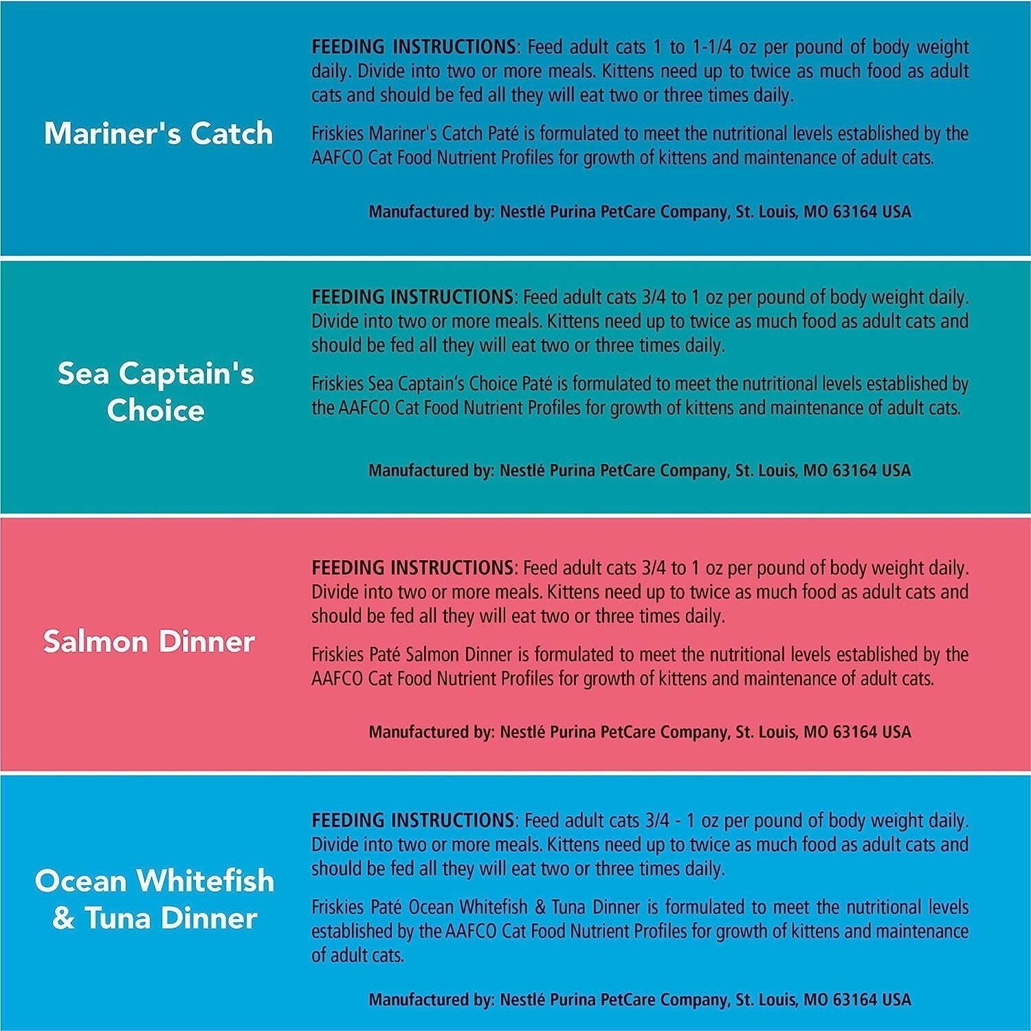 Wet Cat Food For Adult Cats Kittens Seafood Favorites Variety Pack 32 Pack