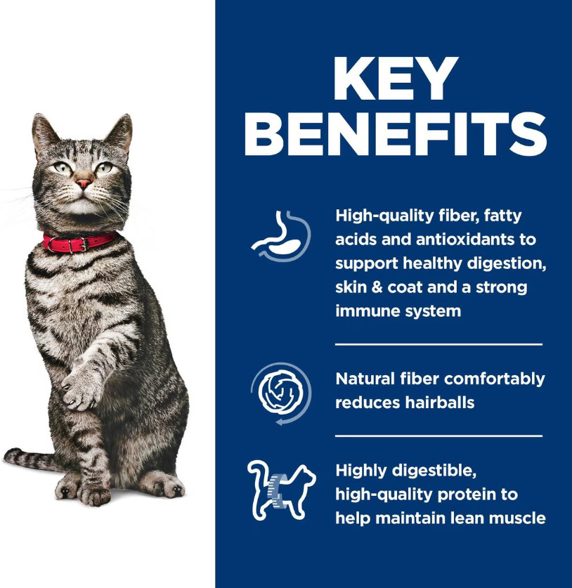 Hill’s Science Diet Adult Urinary & Hairball Control Chicken Dry Cat Food,15.5lb