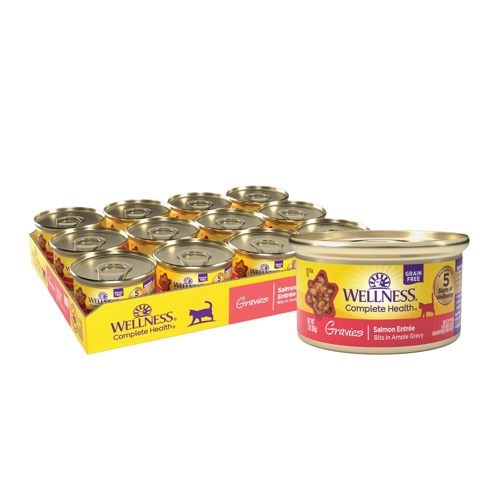 Complete Health Gravy Adult Wet Cat Food, Natural, Protein-Rich, Grain Free, 3 O