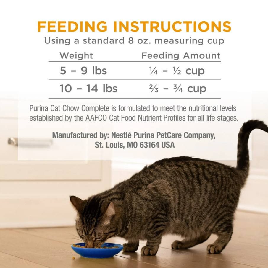 (2 pack) Purina Cat Chow Complete With Real Chicken Dry Cat Food, 20 lb Bag