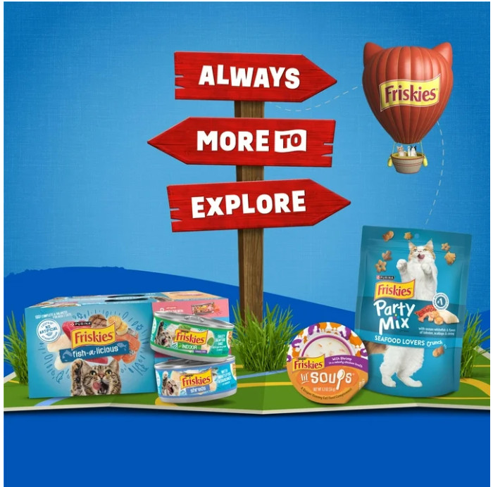 (3 pack) Purina Friskies Dry Cat Food Seafood Sensations With Salmon, Tuna 30 lb