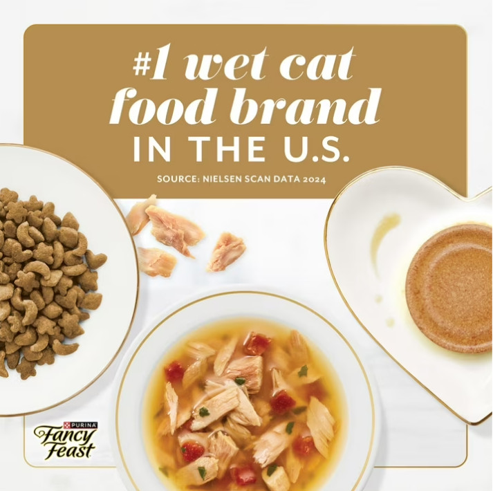 3 PACK Fancy Feast Gems Pate Mousse Salmon or Tuna Wet Cat Food, 2 oz Tubs
