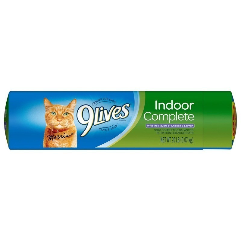 Indoor Cat Dry Food Chicken Salmon Flavor 20lb Hairball Control Healthy Weight