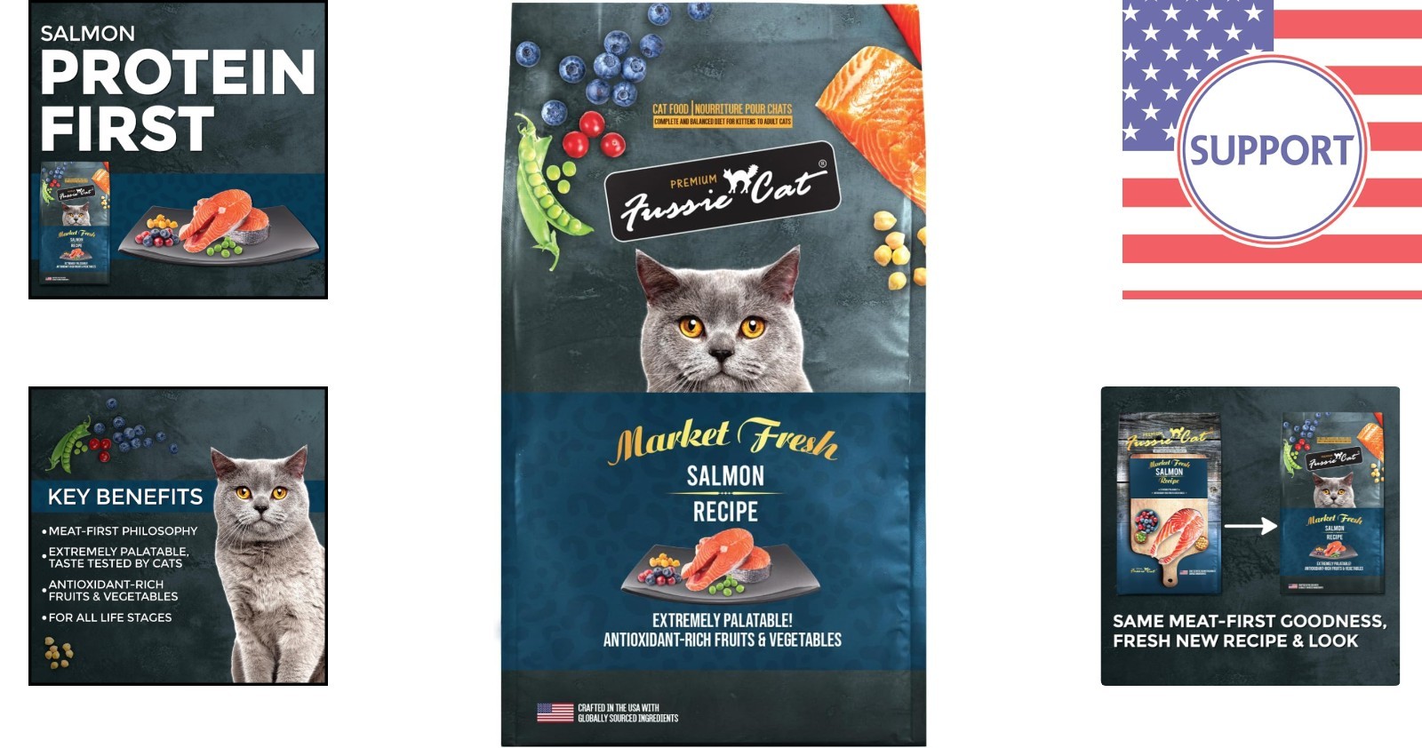 Highly Palatable 3.5lb Market Fresh Salmon Cat Food – Appetite Stimulation