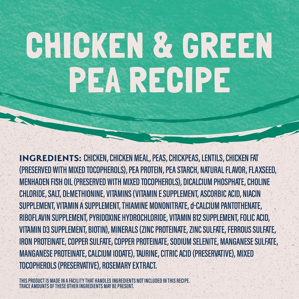 Natural Balance 10 Pound Green Pea Chicken Cat Food Grain Free Limited Ingred…