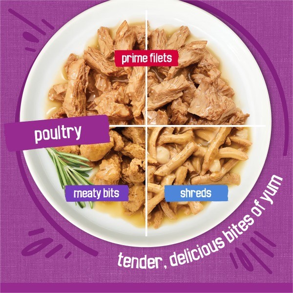 Purina Shreds; Prime Filets with Chicken, Turkey and Cheese Flavor Wet Cat Food