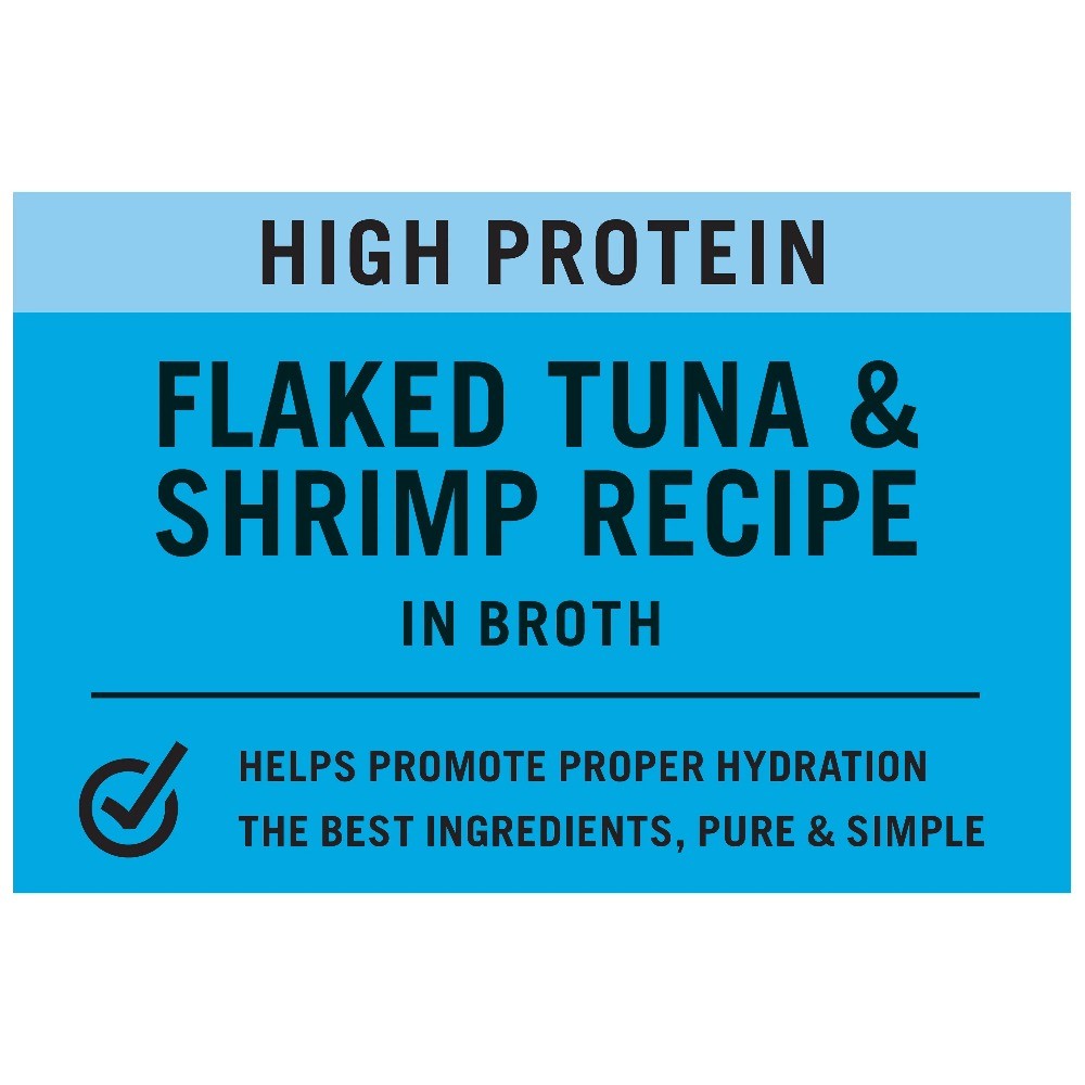 Pure Balance Classic Starters Flaked Tuna & Shrimp Recipe in Broth, 1.4 oz