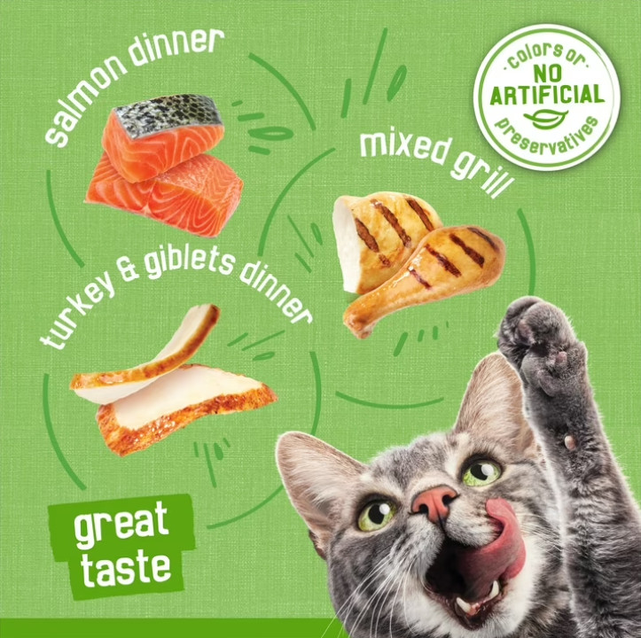 (3 pack) Wet Cat Food Pate Variety Pack Salmon Dinner, Turkey, 5.5 oz.