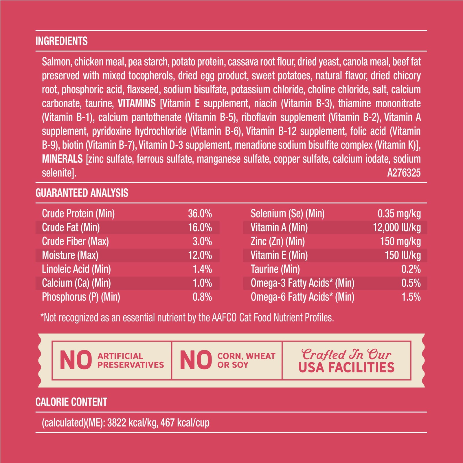 Merrick Purrfect Bistro Grain Free Salmon and Sweet 4 Pound (Pack of 1)