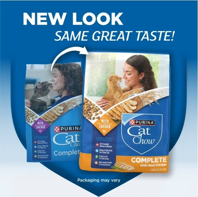 Purina Cat Chow Complete Dry Cat Food High Protein Real Chicken 20 lb