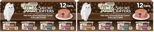 Savory Centers Wet Cat Food Variety Pack – Chicken, Salmon, Beef & Tuna Pate – 2