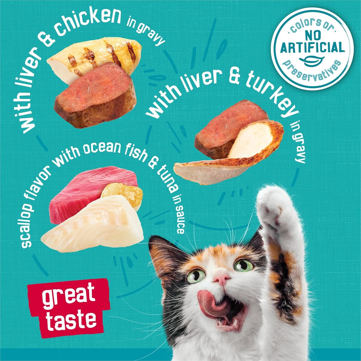 Purina Friskies Wet Cat Food Variety Pack, Tasty Treasures Prime Filets (With…