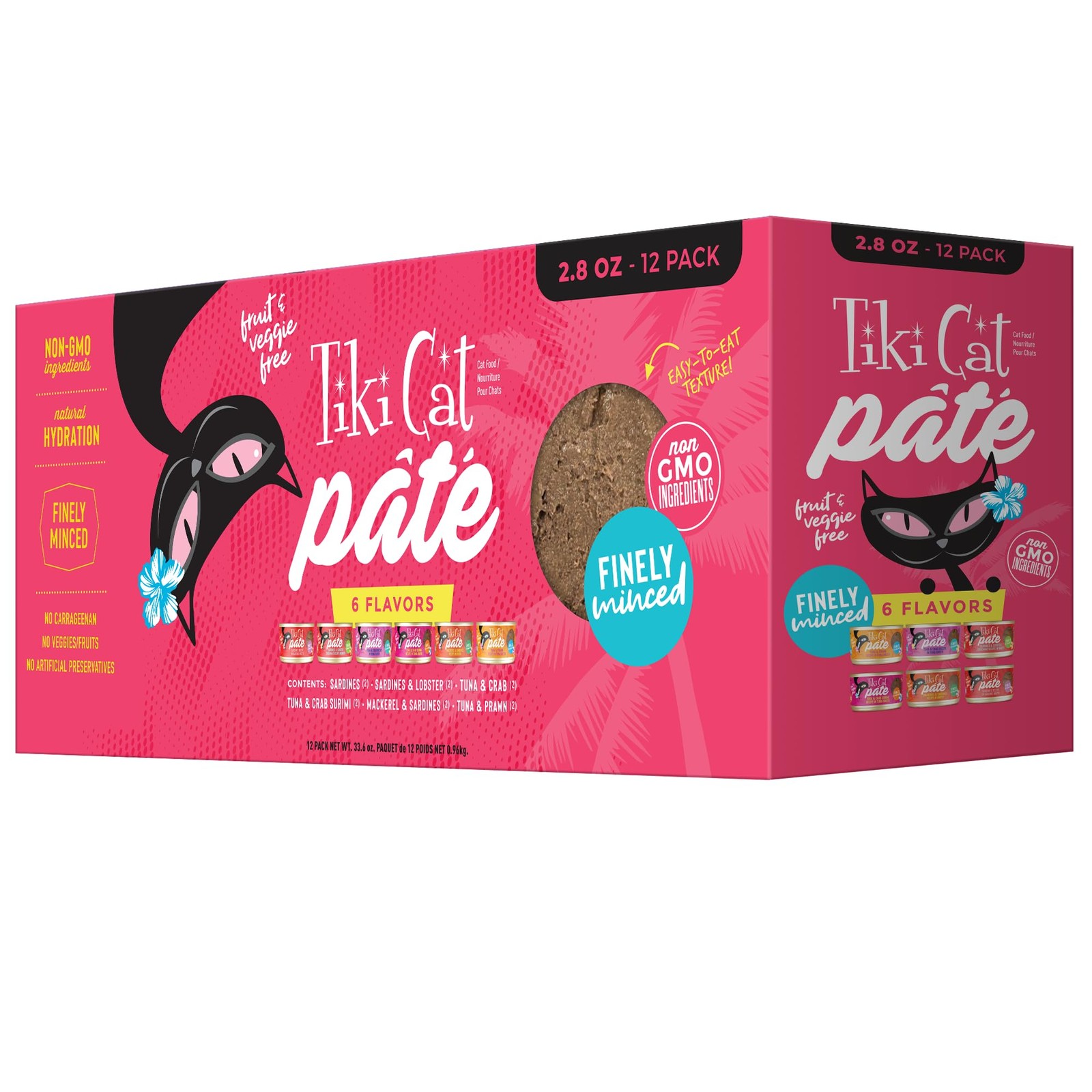 Tiki Cat Grill Pâté Wet Food, Variety 2.1 Pound (Pack of 1), Sardines