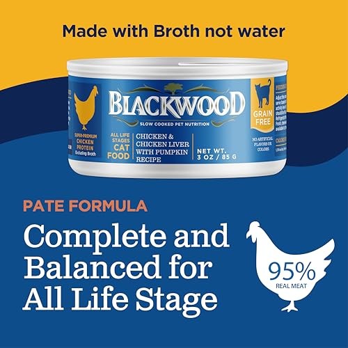 Blackwood Canned Cat Food [Grain Free Wet Cat Food for All Breeds and Life 12-Ct