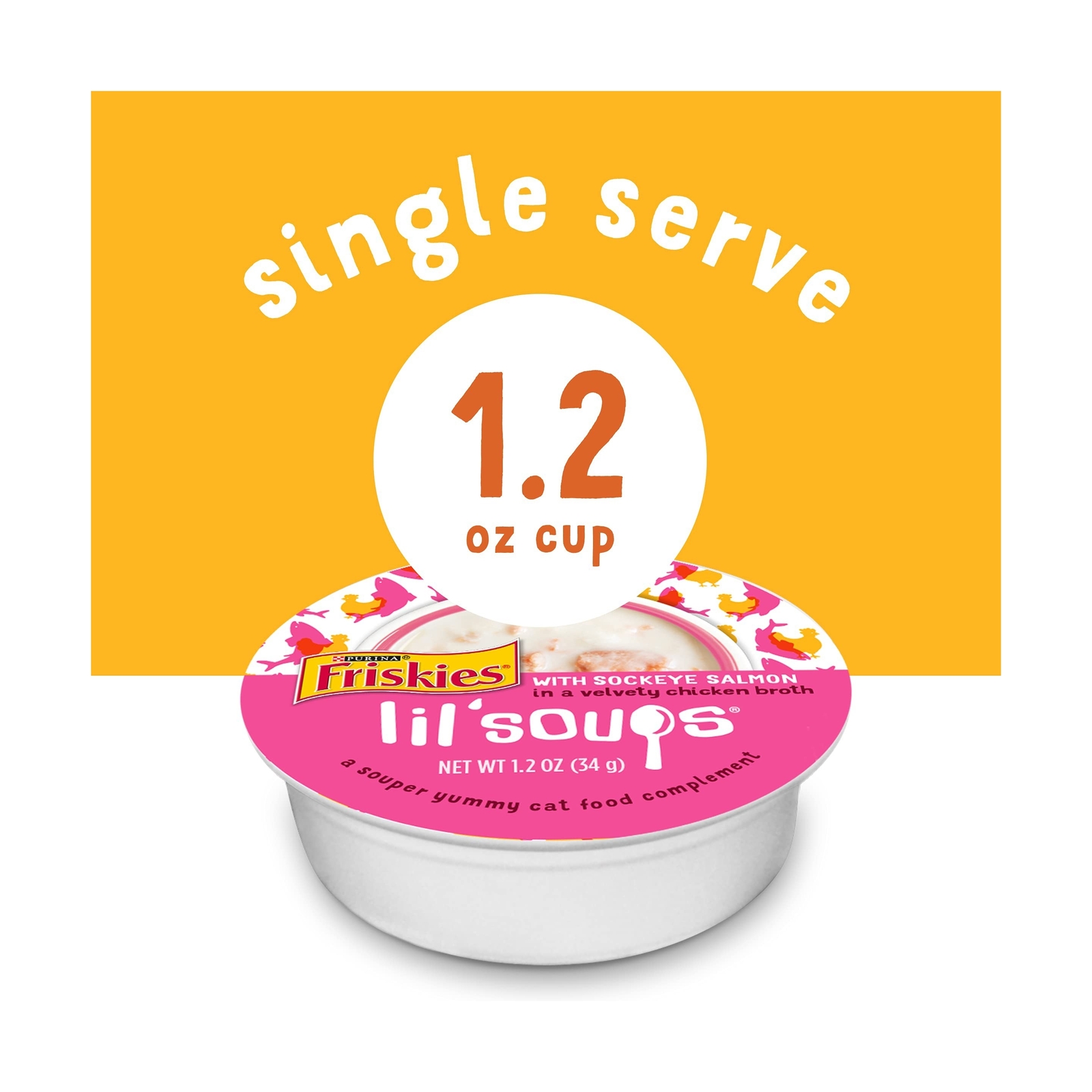 Friskies Purina Wet Cat Food Complement Lil’ Soups NEW! Variety Pack 30 ct