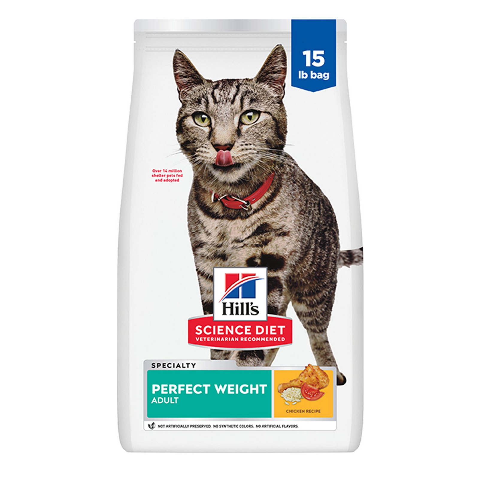 Hill’s Science Diet Perfect Weight Adult Dry Cat Food – Chicken ( 15 lb ) NEW