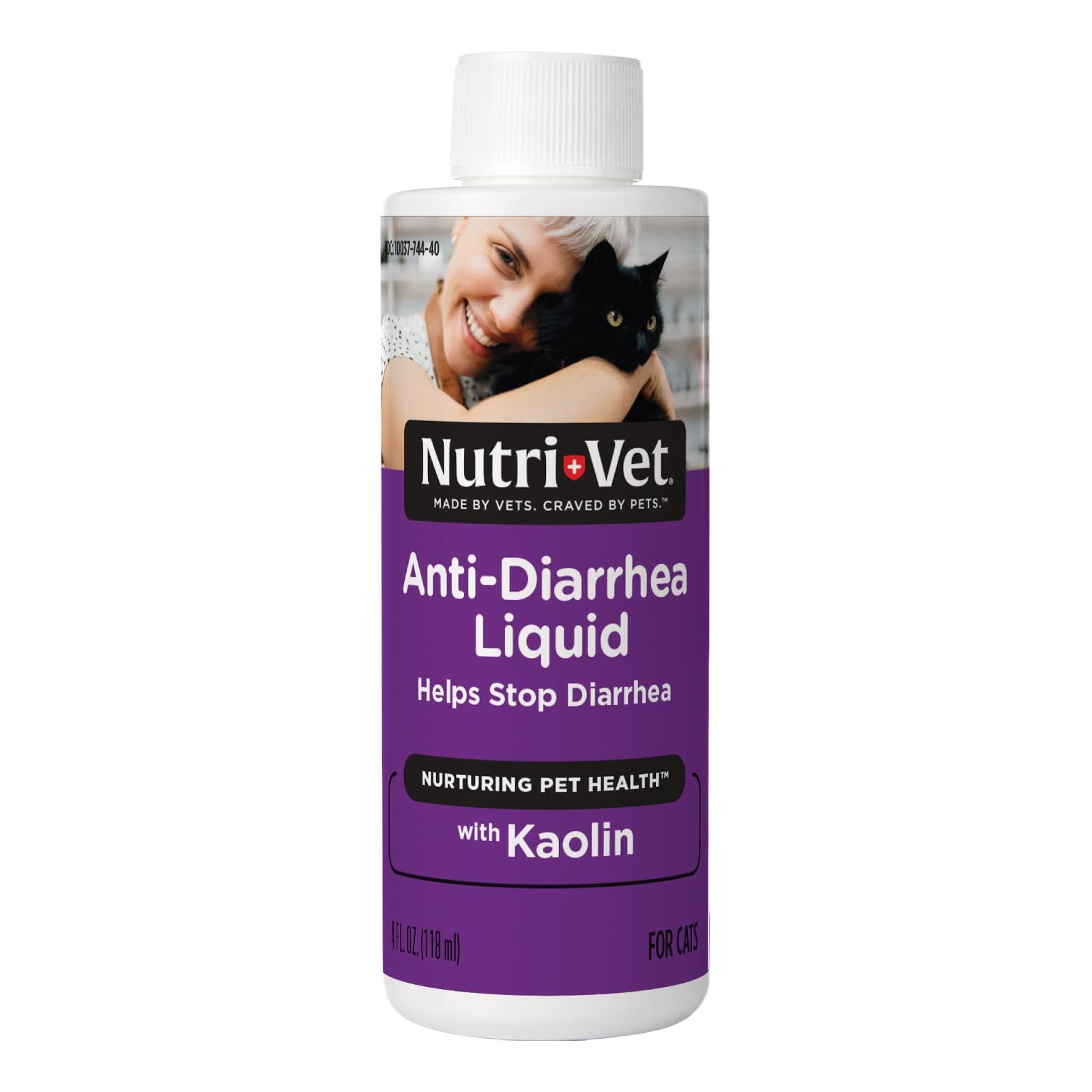 Nutri-Vet Anti-Diarrhea Liquid for Cats, Gentle Formula with 4 FZ, white