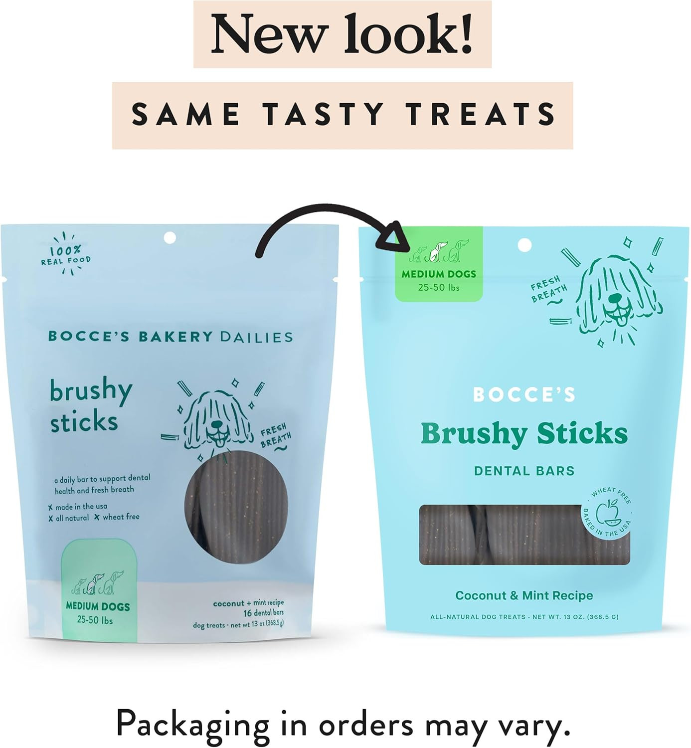 Dailies Brushy Sticks to Support Oral Health & Fresh Breath, Wheat-Free Dental B