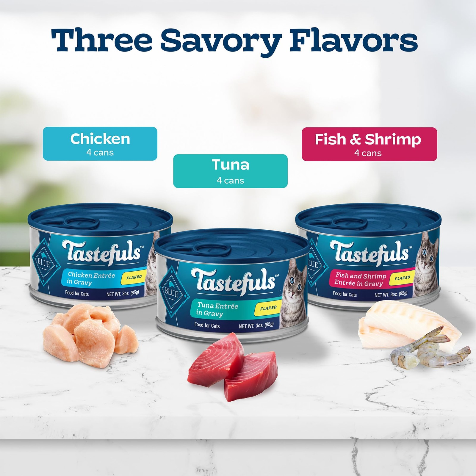 Paquete Variado De Comida Humeda Para Gatos En Copos Naturales Tastefuls, At…