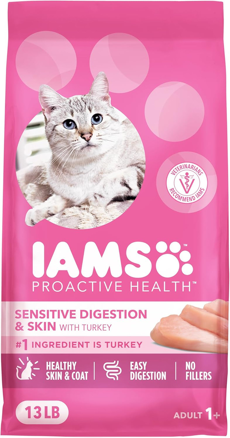 Proactive Health Sensitive Digestion & Skin Dry Cat Food, Adult Cat Food Dry Rec