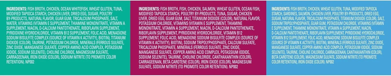 Meow Mix Savory Morsels Seafood Favorites Variety Pack, 2.75 oz Can (12 Pack)