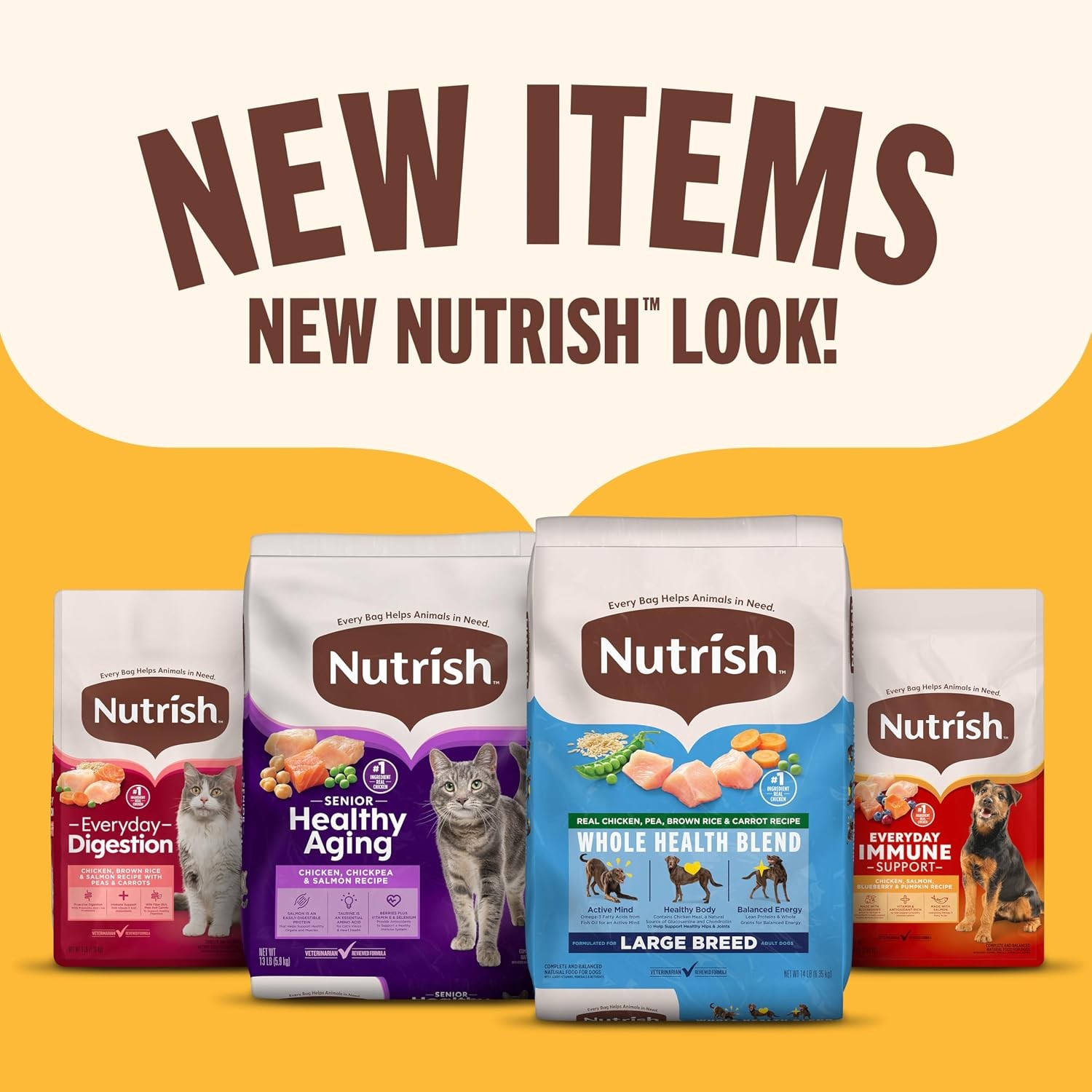 Nutrish Indoor Complete Chicken, Lentils & Salmon Recipe Dry Cat Food 14 lb. Bag