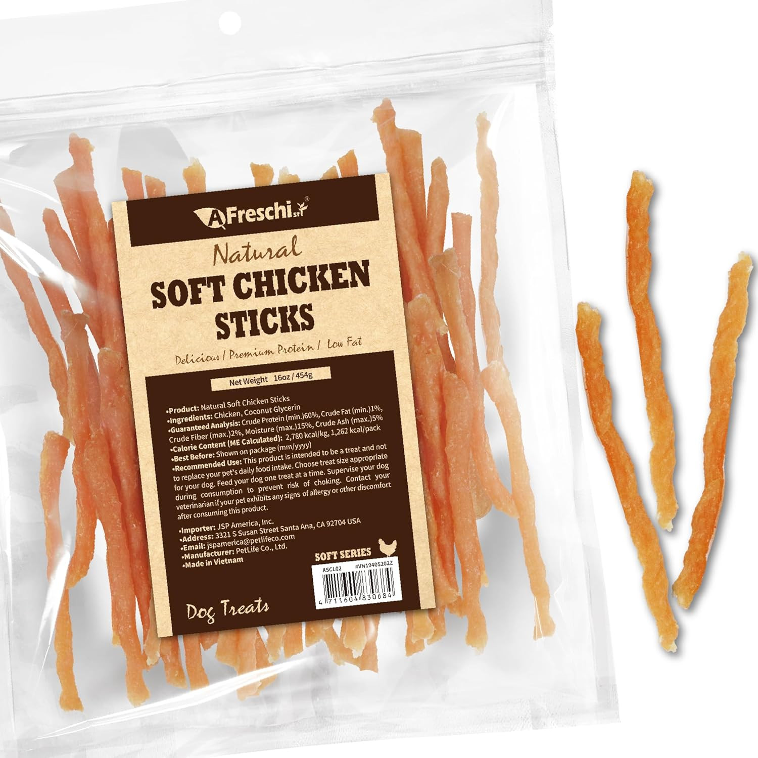 Soft Chicken Dog Treats, All Natural, High-Protein, Healthy & Easily Digestible,