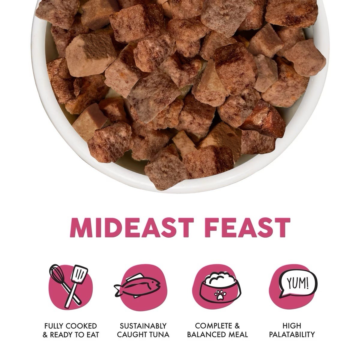 7oz Weruva Mideast Feast Grain Free Freeze Dried Cat Food/ Topper/Treat