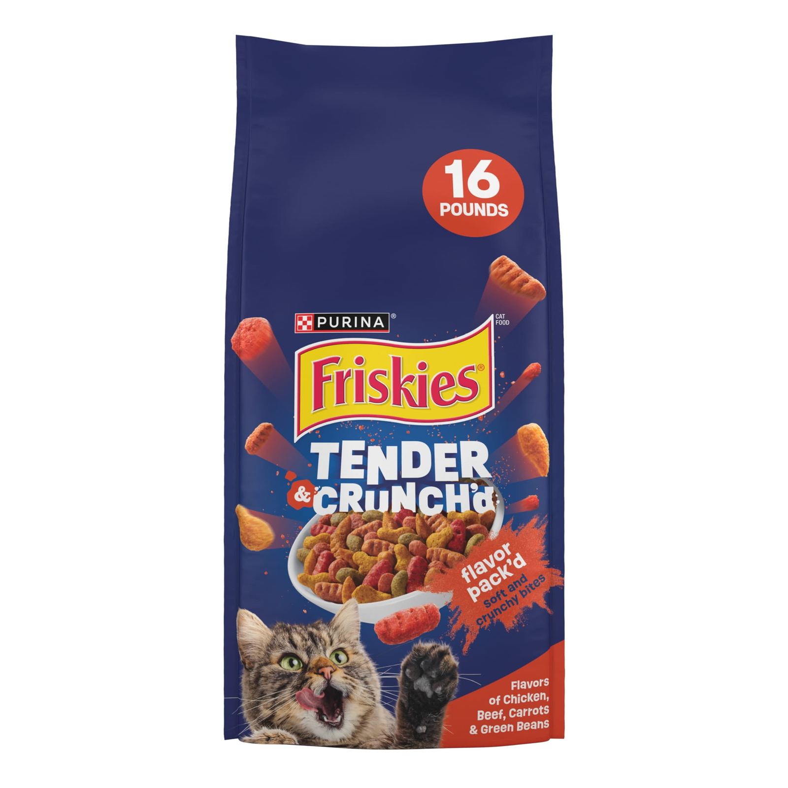 Tender and Crunch’d With Flavors of Chicken, Beef, Carrots and Green 16 lb Bag