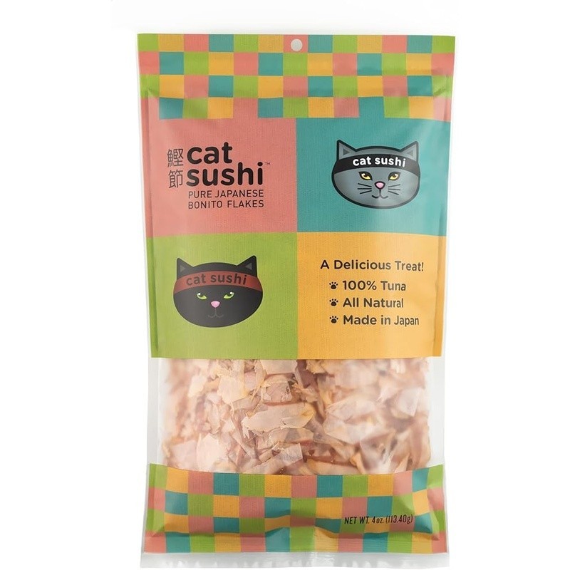 Pure Bonito Tuna Flakes High Protein Low Fat Natural Cat Treat Meal Topper 4oz